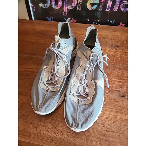 Nike React Element 55 Silver Men’s Size 13 BQ6166-007 Sneakers Shoes - Picture 10 of 14